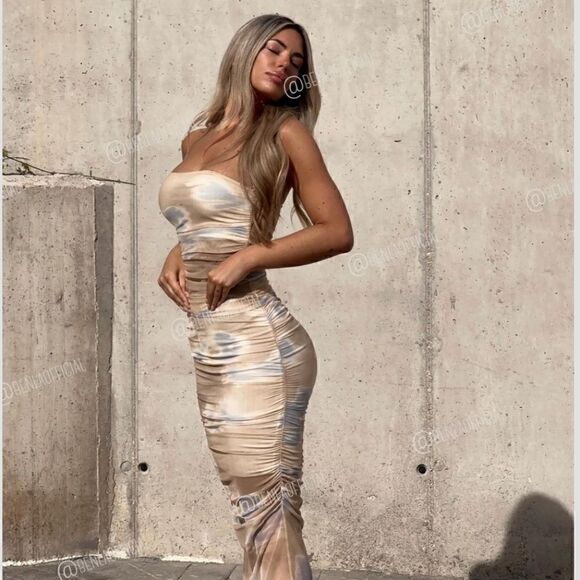 ZARA PRINTED TULLE SKIRT - Picture 5 of 9